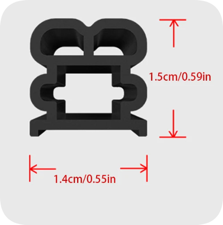 Thick Automotive Door Seal Strip For Noise Reduction