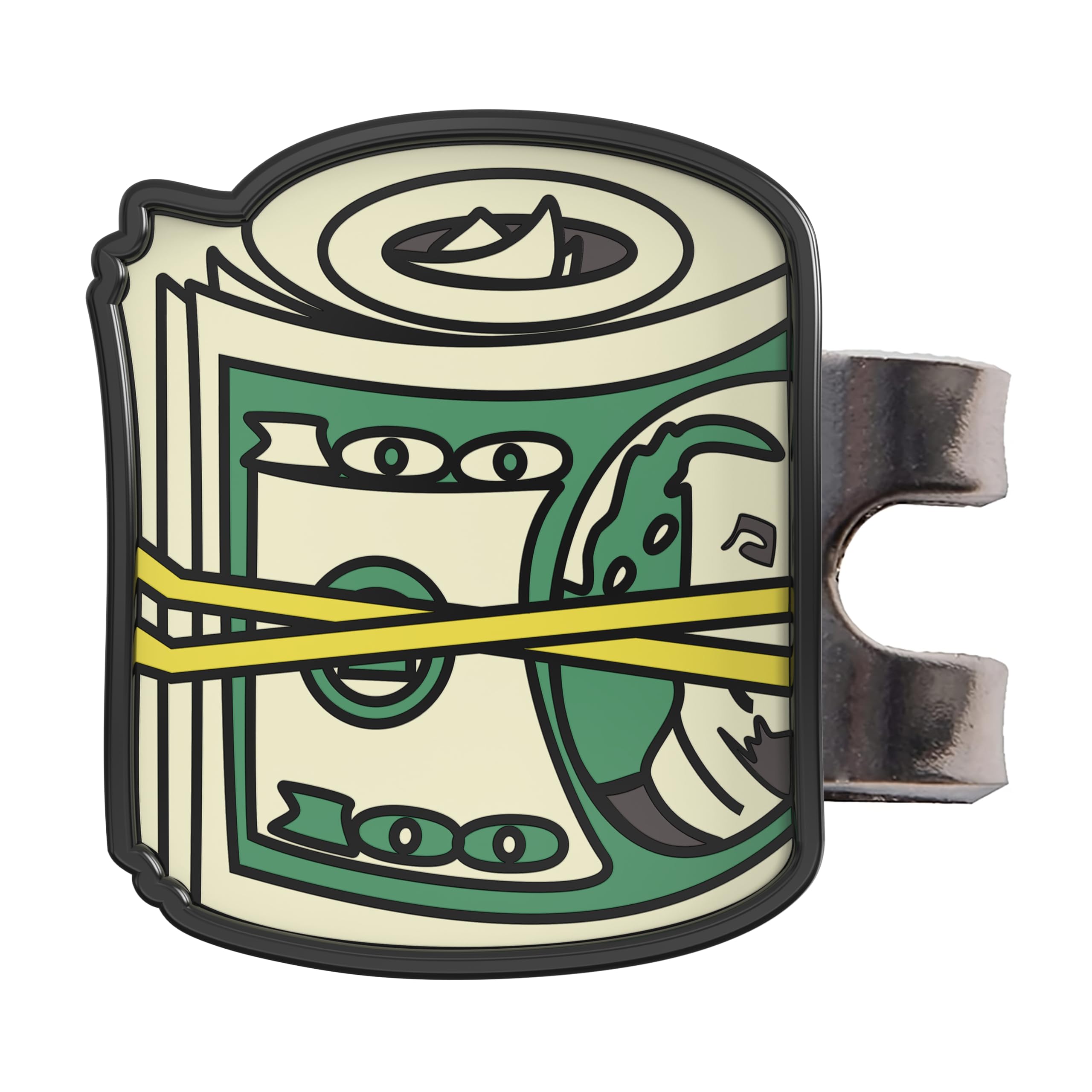 Shanker Golf Cash Money Ball Marker - Funny Hat Clip Ball Marker - Funny Golf Accessories - Magnetic Golf Ball Marker - The Perfect Funny Golf Gift for Men