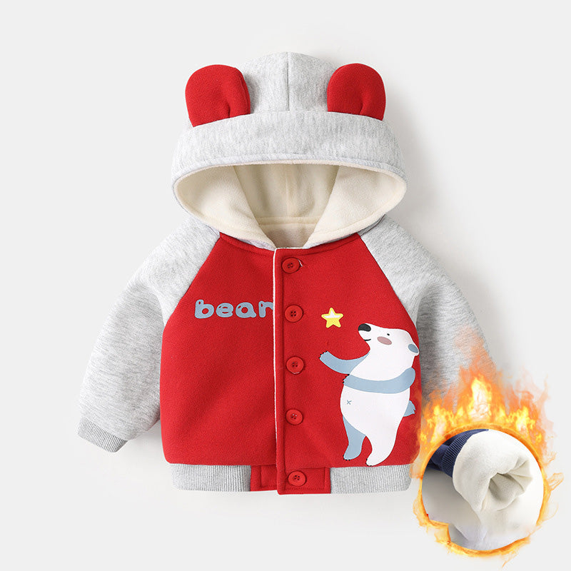 Baby Fleece Hooded Jacket for Winter