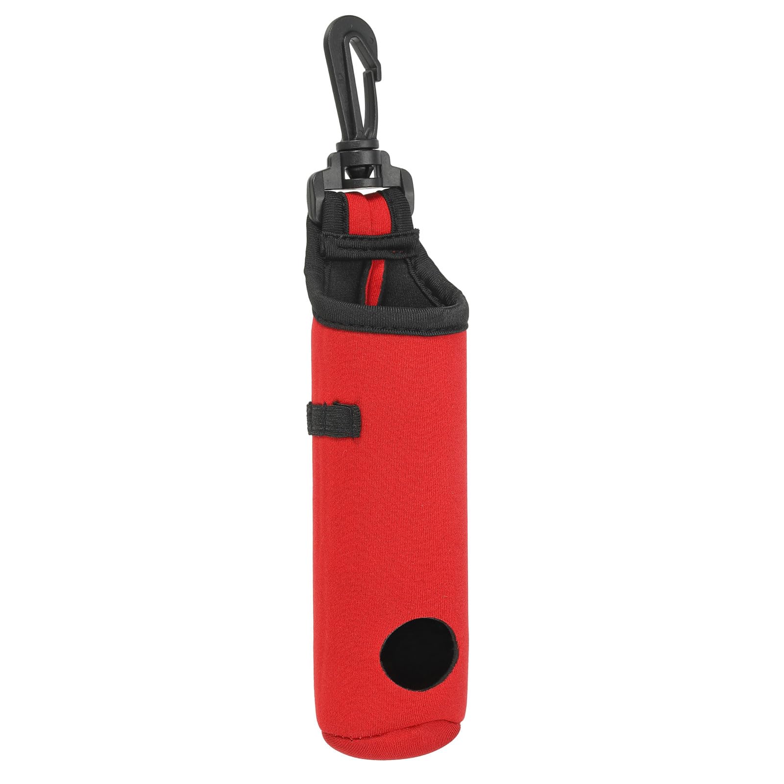 PATIKIL Golf Ball Carry Bag Golf Tee Holder Pouch Portable Neoprene Golf Ball Holder with Clip for Men and Women Storage Gifts Red